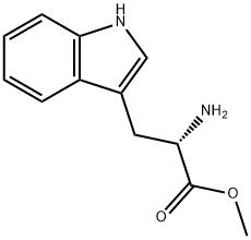(2S)-2-アミノ-3-(1H-インドール-3-イル)プロパン酸メチル 化学構造式