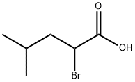 2-ブロモ-4-メチルペンタン酸 化学構造式