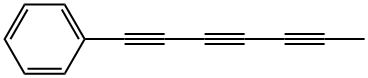 1-フェニル-1,3,5-ヘプタトリイン 化学構造式
