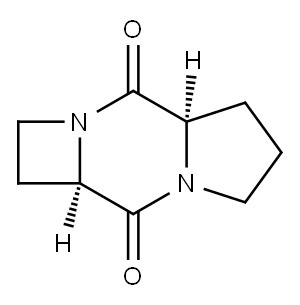 4H-Azeto[1,2-a]pyrrolo[1,2-d]pyrazine-4,9(2H)-dione,hexahydro-,(4aR-cis)-(9CI) Structure