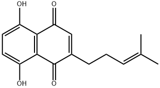 去氧紫草素, 43043-74-9, 结构式