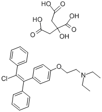 枸橼酸氯米芬 结构式