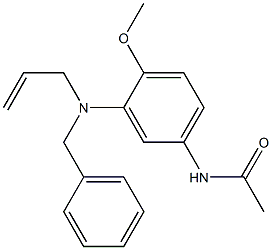 N-(3-(ally(benzyl)amino)-4-methoxyphenyl)acetamide Structure