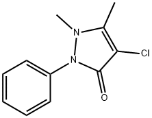 4-Chloro-1,2-dihydro-1,5-dimethyl-2-phenyl-3H-pyrazol-3-one Struktur