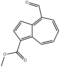 1-Methoxycarbonyl-4-formylazulene Struktur