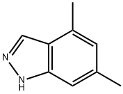 4,6-二甲基-1氢-吲唑, 43120-31-6, 结构式