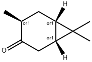 (1alpha,4alpha,6alpha)-4,7,7-trimethylbicyclo[4.1.0]heptan-3-one Structure