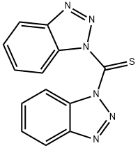 二(1-苯并三唑基)甲硫酮 结构式