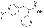 3-(4-甲氧基苯基)-2-苯基丙酸 结构式