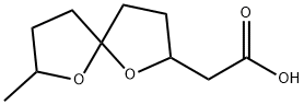 7-Methyl-1,6-dioxaspiro[4.4]nonane-2-acetic acid Structure