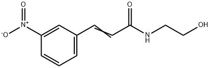 N-(2-Hydroxyethyl)-3-(3-nitrophenyl)-2-propenamide Structure