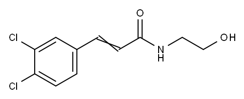 N-(2-Hydroxyethyl)-3-(3,4-dichlorophenyl)propenamide Structure
