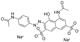 5-(アセチルアミノ)-3-[[4-(アセチルアミノ)フェニル]アゾ]-4-ヒドロキシ-2,7-ナフタレンビス(スルホン酸ナトリウム)