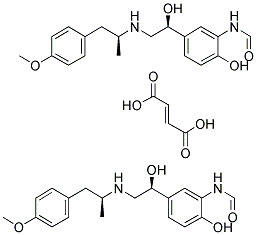 フマル酸ホルモテロール 化学構造式
