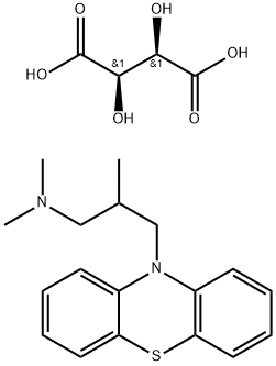酒石酸异丁嗪, 4330-99-8, 结构式