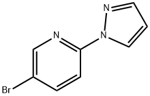 5-溴-2-(1H-吡唑-1-基)砒啶 结构式