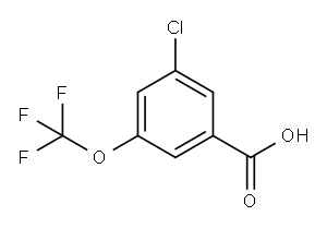 3-CHLORO-5-(TRIFLUOROMETHOXY)BENZOIC ACID Structure