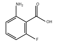 2-氨基-6-氟苯甲酸, 434-76-4, 结构式