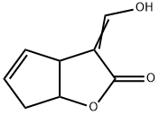 2H-Cyclopenta[b]furan-2-one, 3,3a,6,6a-tetrahydro-3-(hydroxymethylene)- (9CI) Structure
