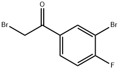 2,3′-二溴-4′-氟苯乙酮 结构式