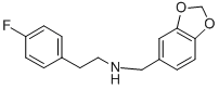 BENZO[1,3]DIOXOL-5-YLMETHYL-[2-(4-FLUORO-PHENYL)-ETHYL]-AMINE Structure