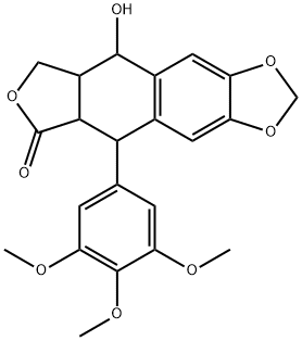 鬼臼毒素, 4354-76-1, 结构式