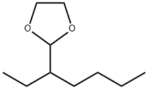 2-(1-乙基戊基)-1,3-二氧杂环戊烷, 4359-47-1, 结构式