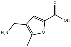 2-Furancarboxylicacid,4-(aminomethyl)-5-methyl-(9CI) Structure