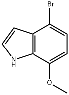 4-溴-7-甲氧基吲哚 结构式