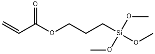 アクリル酸 3-(トリメトキシシリル)プロピル (安定剤:MEHQ) 化学構造式