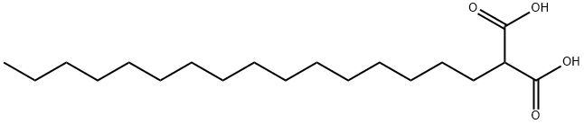 ヘキサデシルプロパン二酸 化学構造式