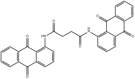 N,N'-Bis(9,10-dihydro-9,10-dioxoanthracen-1-yl)succinamide 结构式