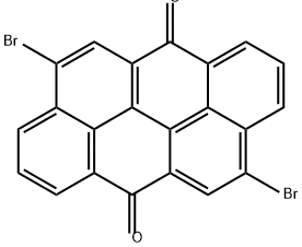 4,10-ジブロモジベンゾ[def,mno]クリセン-6,12-ジオン 化学構造式