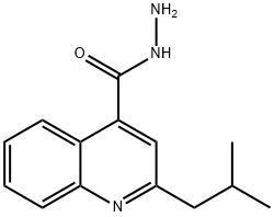 4-Quinolinecarboxylicacid,2-(2-methylpropyl)-,hydrazide(9CI) Structure