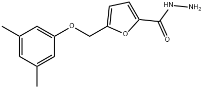 5-[(3,5-DIMETHYLPHENOXY)METHYL]-2-FUROHYDRAZIDE Structure