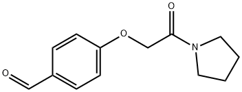 4-(2-OXO-2-PYRROLIDIN-1-YL-ETHOXY)-BENZALDEHYDE Structure