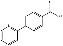 4-(2-ピリジル)安息香酸 化学構造式