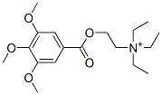 N,N,N-triethyl-2-[(3,4,5-trimethoxybenzoyl)oxy]ethanaminium Structure