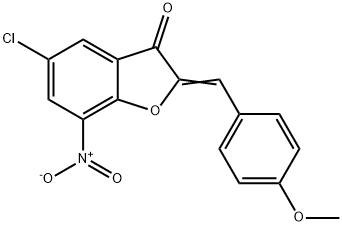 3(2H)-BENZOFURANONE, 5-CHLORO-2-[(4-METHOXYPHENYL)METHYLENE]-7-NITRO- Structure