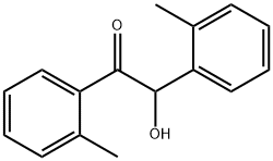2-ヒドロキシ-1,2-ビス(2-メチルフェニル)エタノン 化学構造式
