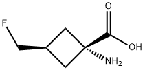 Cyclobutanecarboxylic acid, 1-amino-3-(fluoromethyl)-, cis- (9CI) Structure