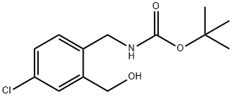 [4-氯-2-(羟基甲基)苄基]氨基甲酸叔丁酯, 439117-40-5, 结构式