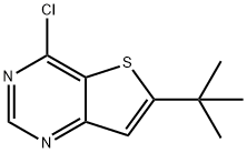 6-叔丁基-4-氯噻酚[3,2-D]嘧啶, 439693-52-4, 结构式