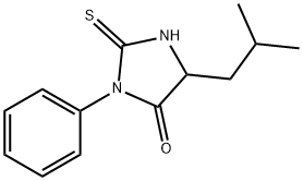 フェニルチオヒダントイン-ロイシン 化学構造式