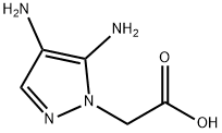 1H-Pyrazole-1-aceticacid,4,5-diamino-(9CI) Structure