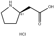 (2R)-2-吡咯烷乙酸盐酸盐 结构式