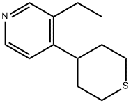 Pyridine, 3-ethyl-4-(tetrahydro-2H-thiopyran-4-yl)- (9CI) Structure