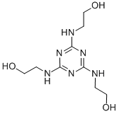 2,2',2''-(1,3,5-triazine-2,4,6-triyltriimino)trisethanol  Struktur