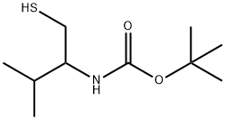 Carbamic acid, [1-(mercaptomethyl)-2-methylpropyl]-, 1,1-dimethylethyl ester Structure