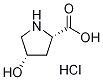 顺式-4-羟基-L-脯氨酸盐酸盐 结构式